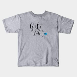 Girly swot (blue heart) Kids T-Shirt